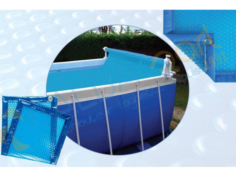 Bâches à bulles pour piscine Laghetto, qualité translucide et bordée.