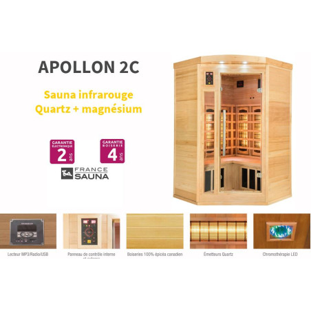 Sauna APOLLON 2C (2/3 places)