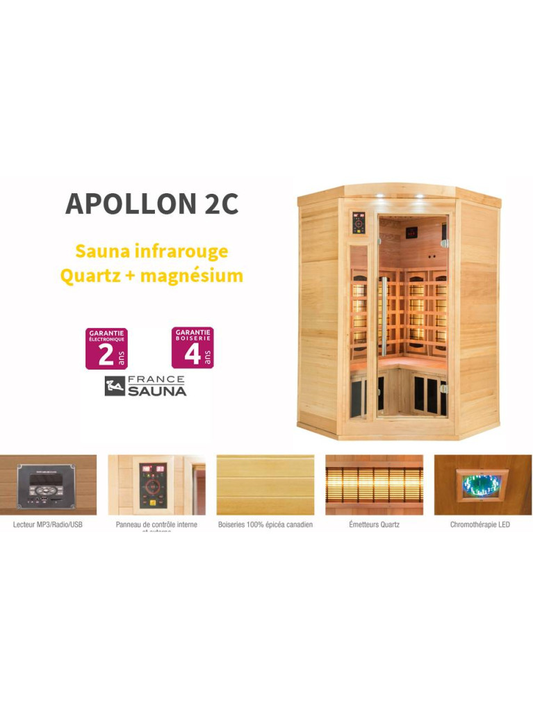 Sauna APOLLON 2C (2/3 places)