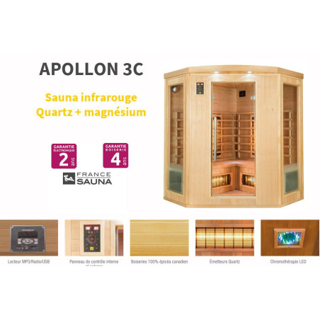 Sauna APOLLON 3C (3/4 places)