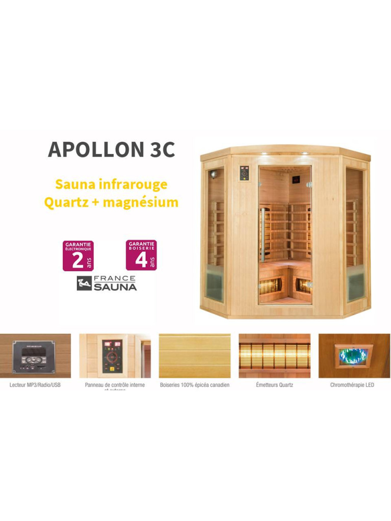 Sauna APOLLON 3C (3/4 places)