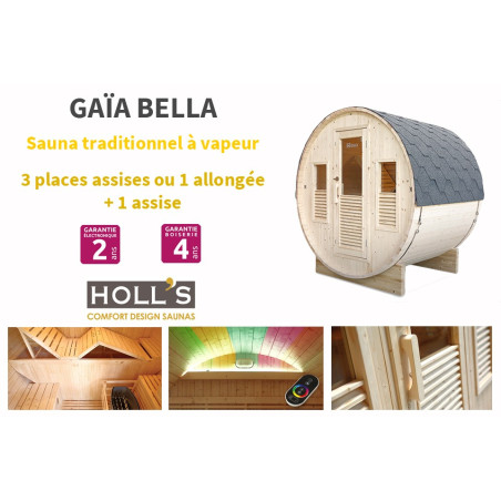 Sauna extérieur Gaïa BELLA (3 places)