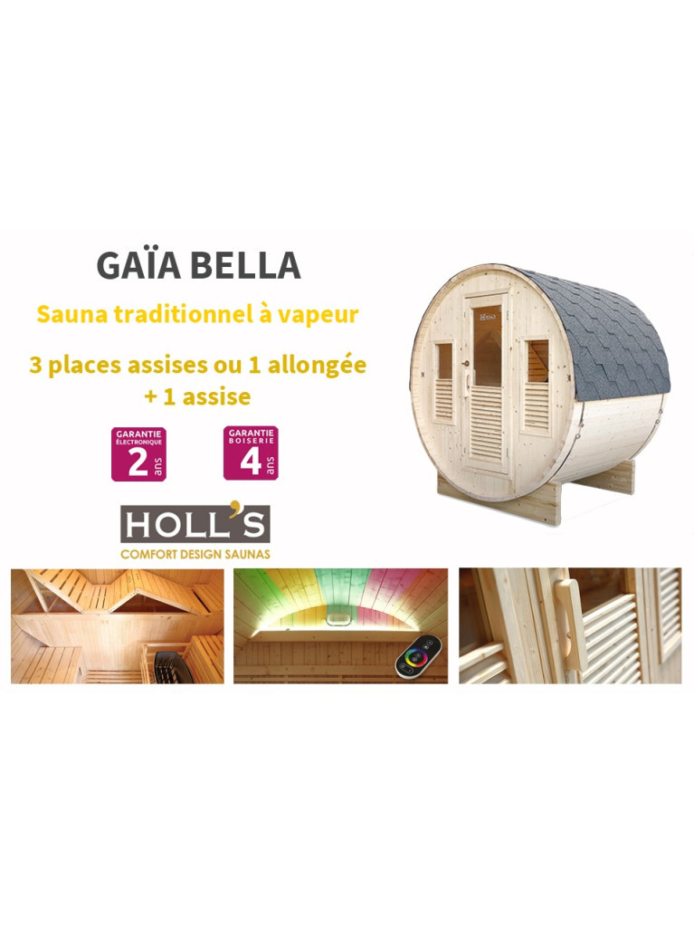 Sauna extérieur Gaïa BELLA (3 places)