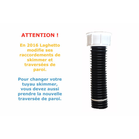 Tuyau noir sous skimmer pour filtration BOA Laghetto