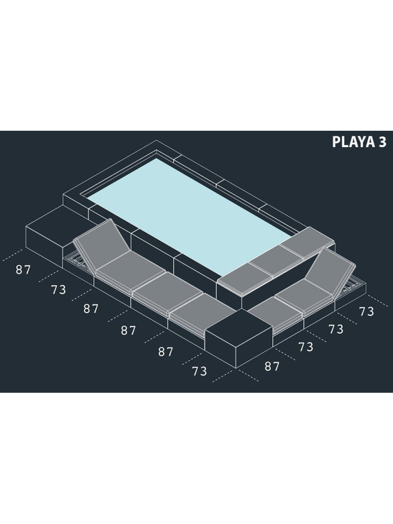 Living assise inclinable pour PLAYA & DIVINA