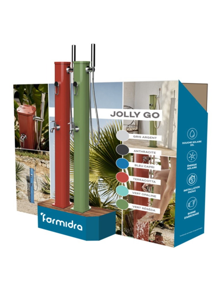 Douche solaire écologique aluminium JOLLY GO coloris 2023